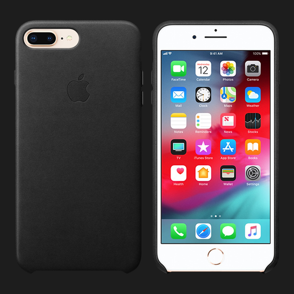 Оригінальний чохол Apple Leather Case для iPhone 7 Plus / 8 Plus (Black)