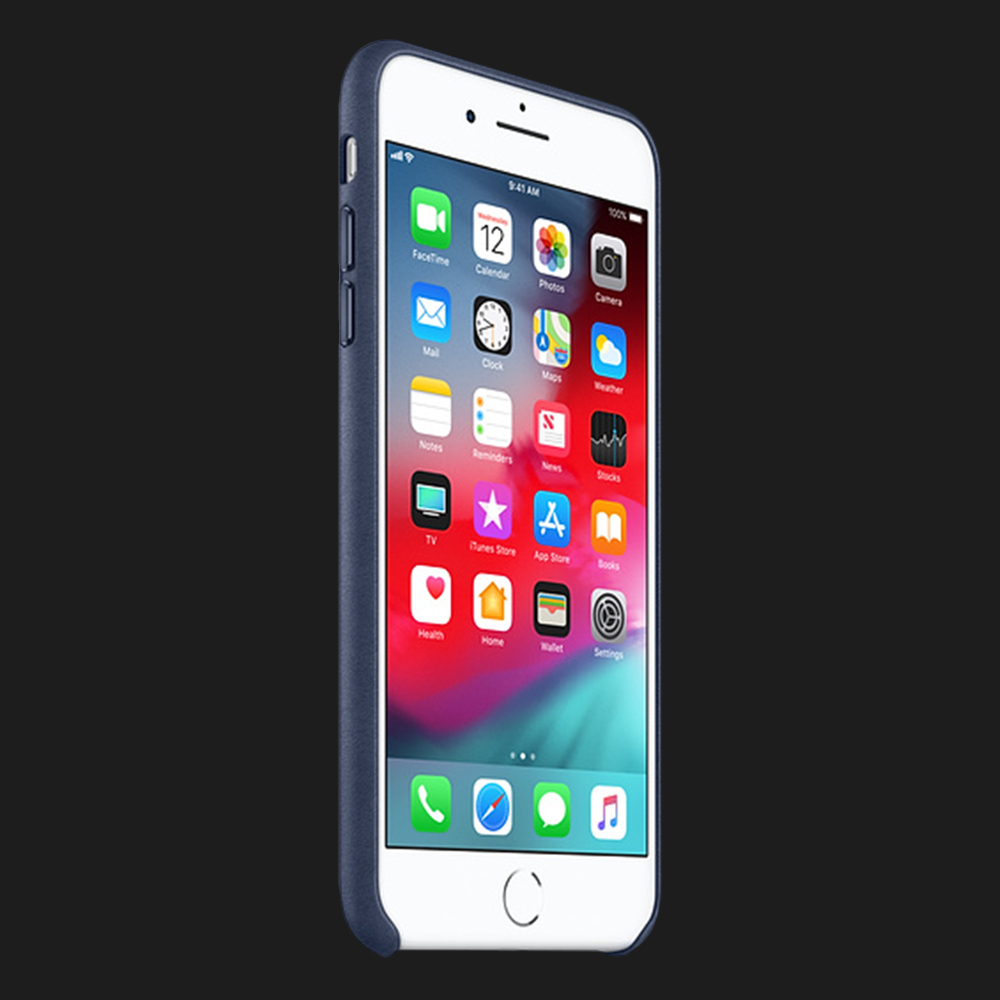 Оригінальний чохол Apple Leather Case для iPhone 7 Plus / 8 Plus (Midnight Blue)