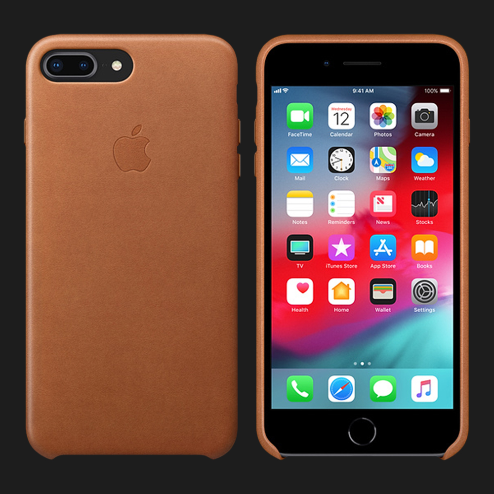 Оригінальний чохол Apple Leather Case для iPhone 7 Plus / 8 Plus (Saddle Brown)