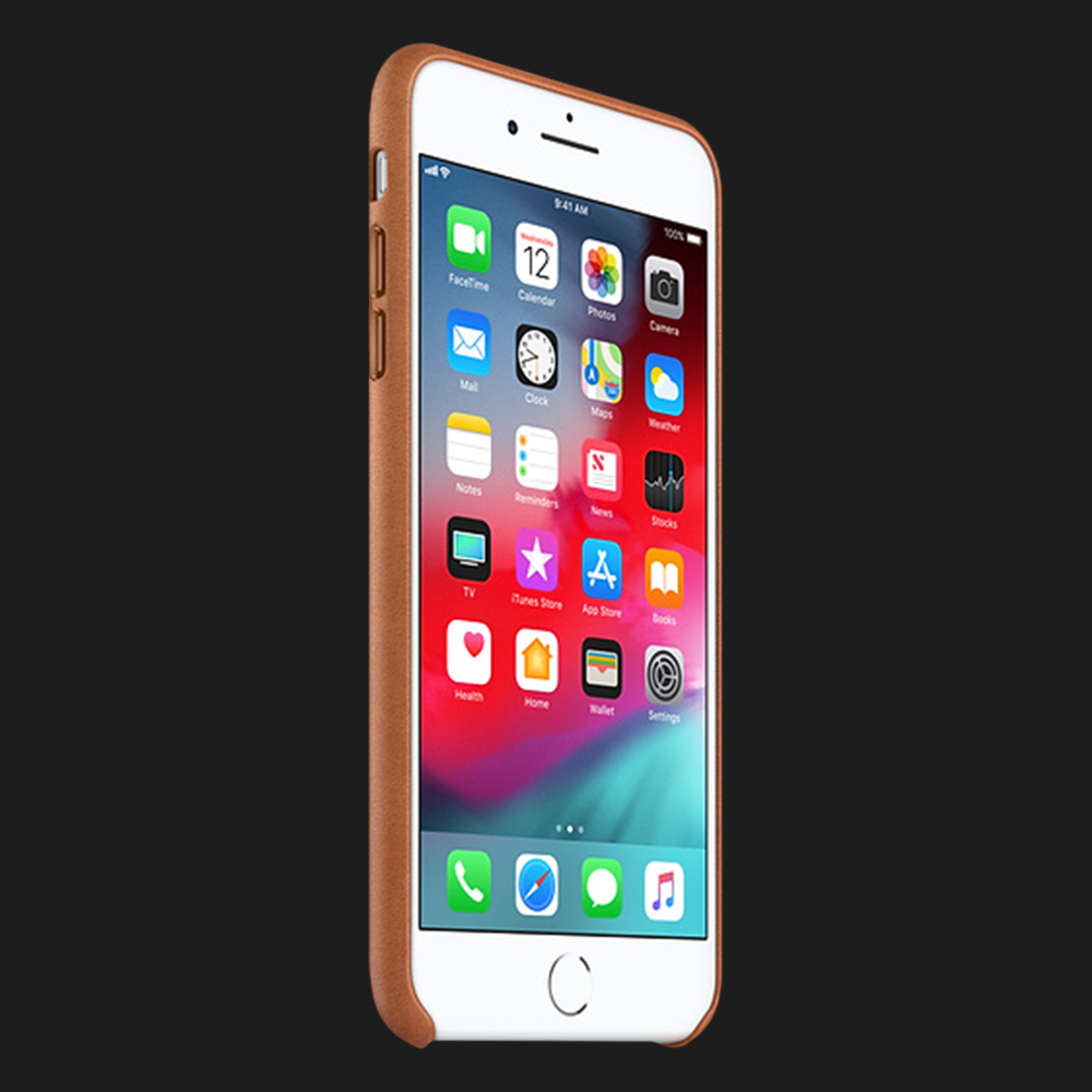Оригінальний чохол Apple Leather Case для iPhone 7 Plus / 8 Plus (Saddle Brown)