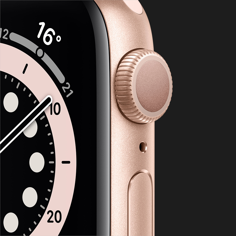Apple Watch Series 6 GPS 44mm Gold Aluminum Case with Pink Sand Sport Band  (M00E3) — купить в интернет-магазине MR.FIX