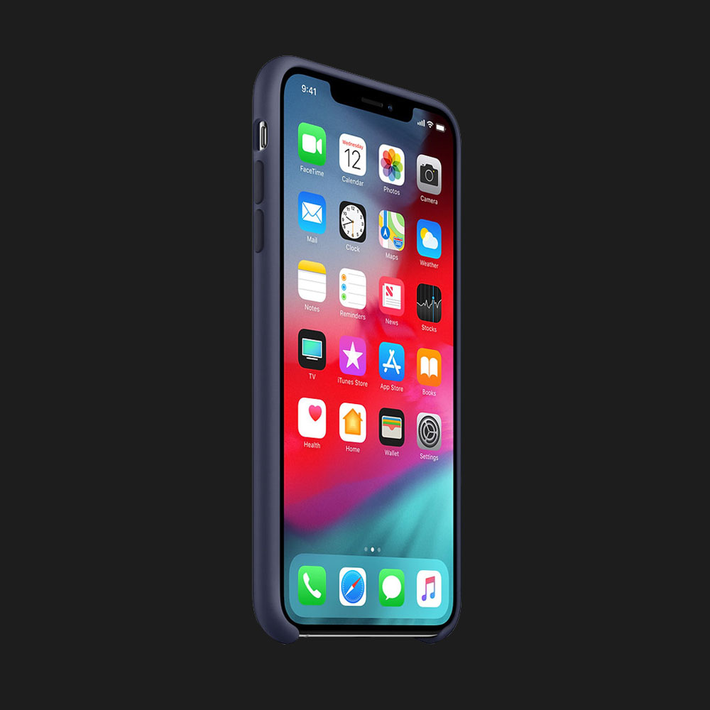 Оригінальний чохол Apple Silicone Case для iPhone Xs Max (Midnight Blue)
