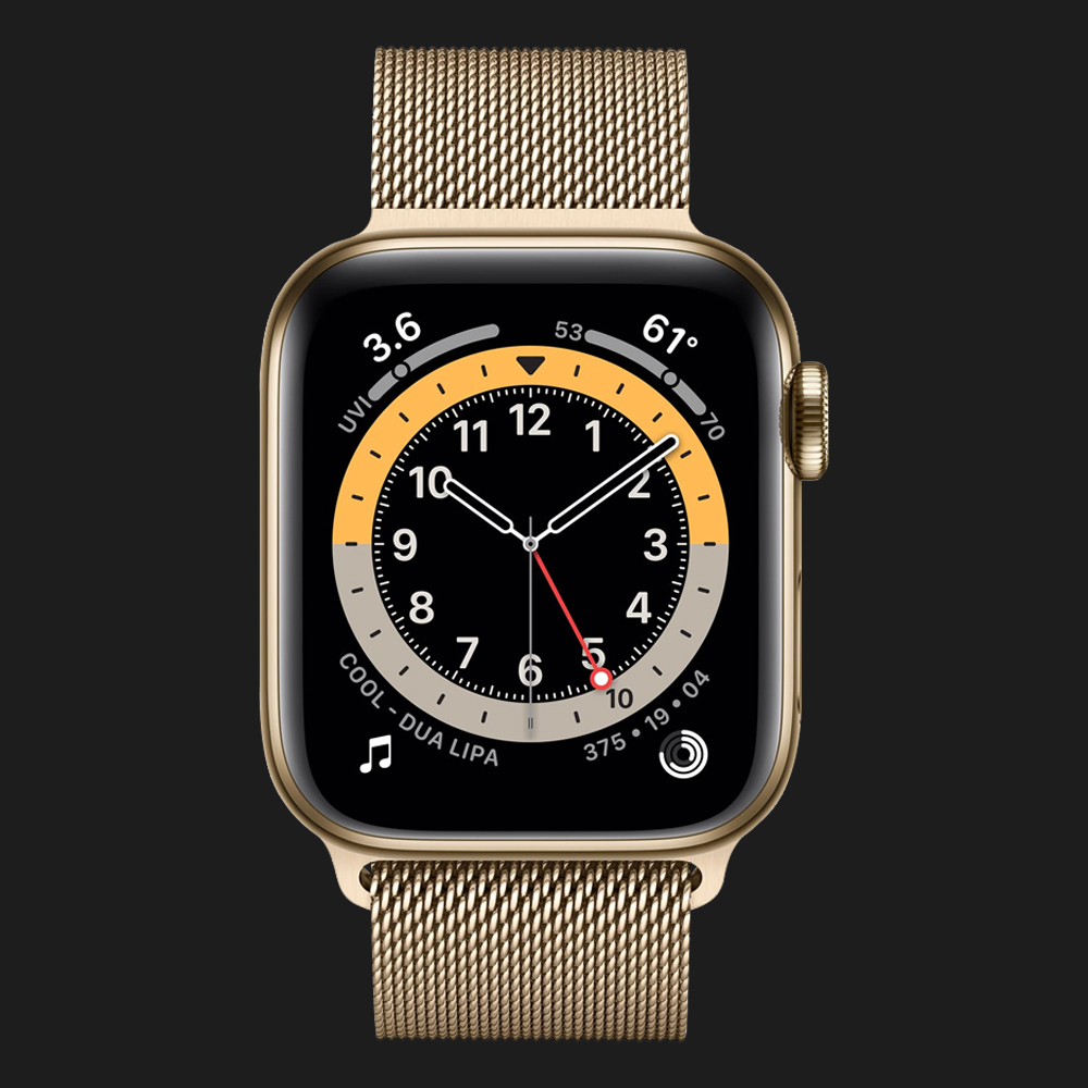 Apple Watch Series 6 40mm Gold with Gold Milanese Loop (M02X3, M06W3)