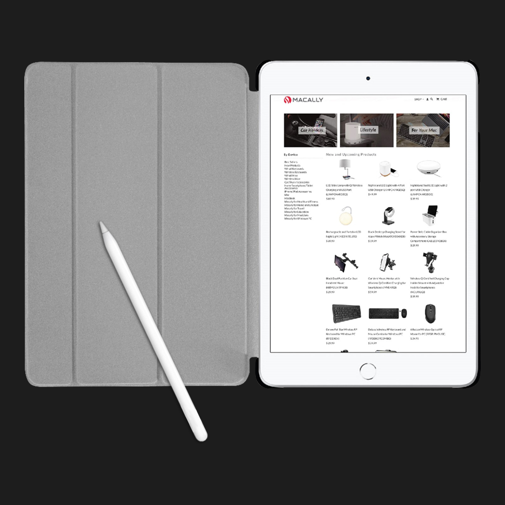 Чохол Macally Smart Folio для iPad 10.2 (2019/2020) with Pen Holder (Black)