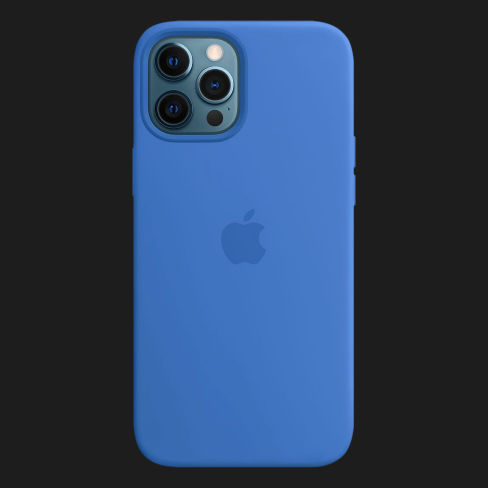 Оригінальний чохол Apple Silicone Case with MagSafe для iPhone 12 | 12 Pro (Capri Blue) (MJYY3)