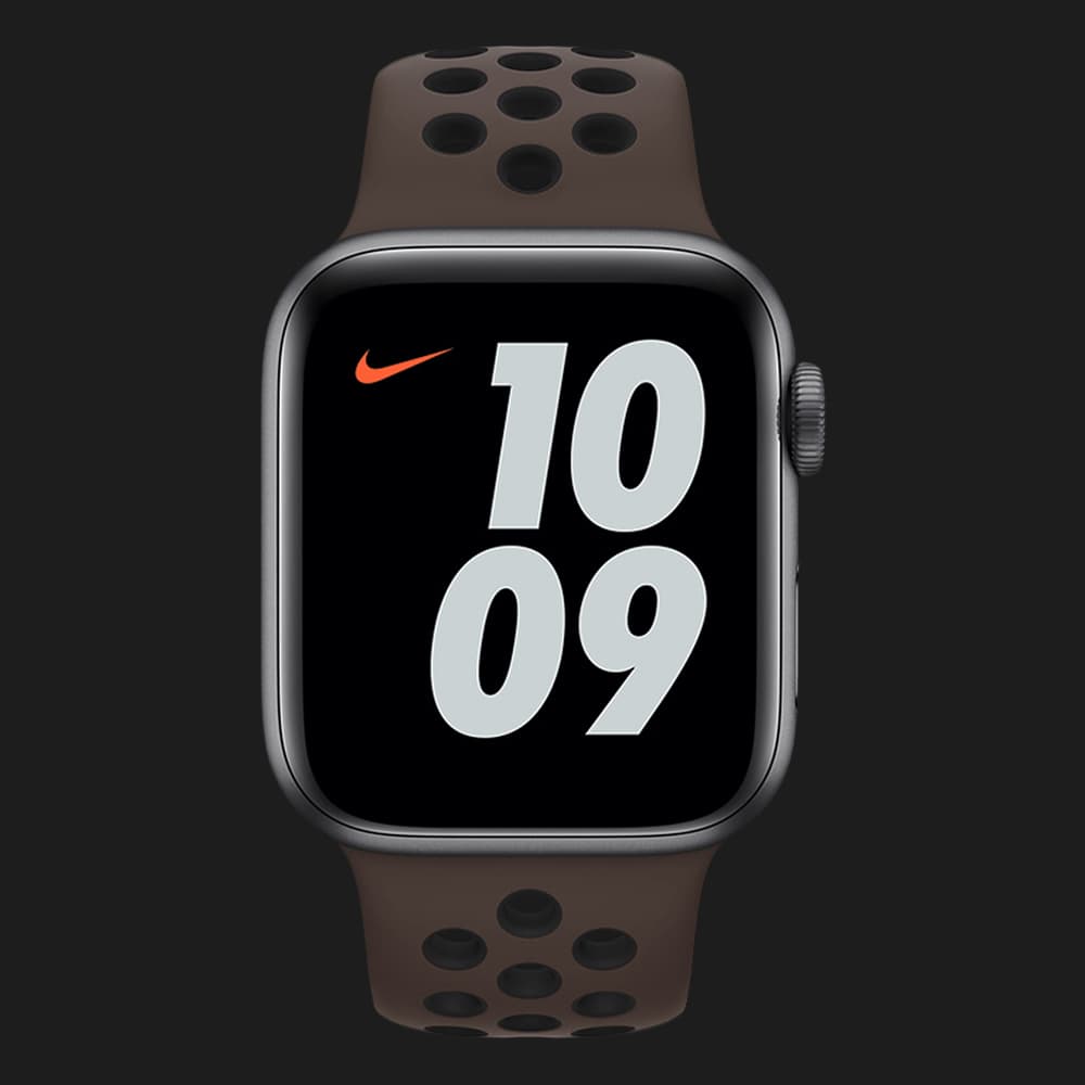 Оригінальний ремінець для Apple Watch 38/40/41 mm Nike Sport Band (Ironstone / Black) (MJ6J3)