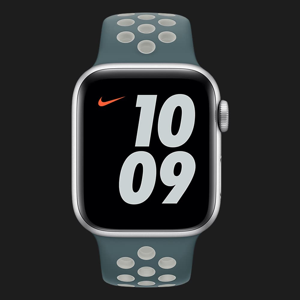 Оригінальний ремінець для Apple Watch 38/40/41 mm Nike Sport Band (Hasta / Light Silver) (MJ6G3)