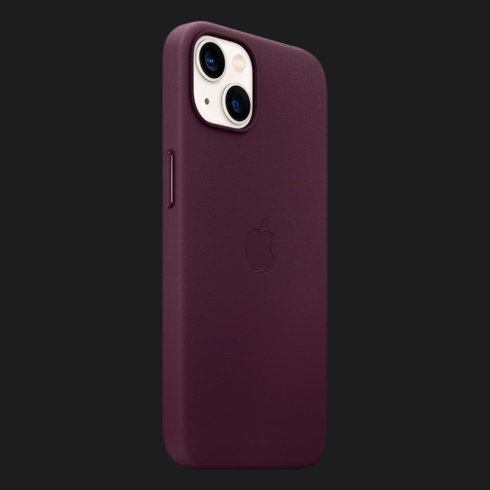 Оригінальний чохол Apple iPhone 13 Leather Case with MagSafe (Dark Cherry) (MM143)